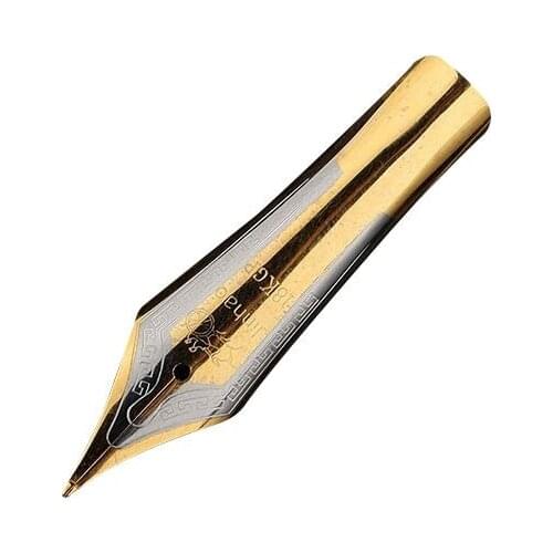4Pcs / Lot Apply Jinhao baoer Fountain Pen Universal Design Writing Pens Large Nib 18K Gold tip 0.7mm bent / 0.5 Straight Nib
