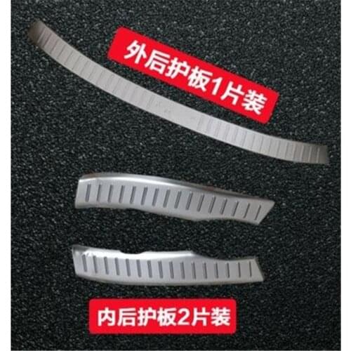 Fit For Honda CRV CR-V 2007 2008 2009 2010 2011 Top Quality Stainless Steel Rear Trunk Trim Inner Rear Bumper plate Car styling