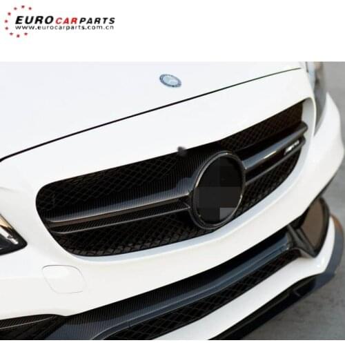 C63 grille stripe fit for C-class W205 C63 grille carbon fiber stripes replace original into carbon fiber C63 grille