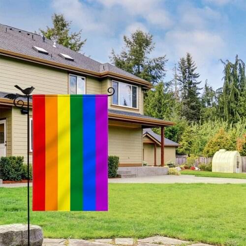 Rainbow LGBTQ Flag Rainbow Pride Flag Yard Art Flag Home Garden Decoration Party Background Layout