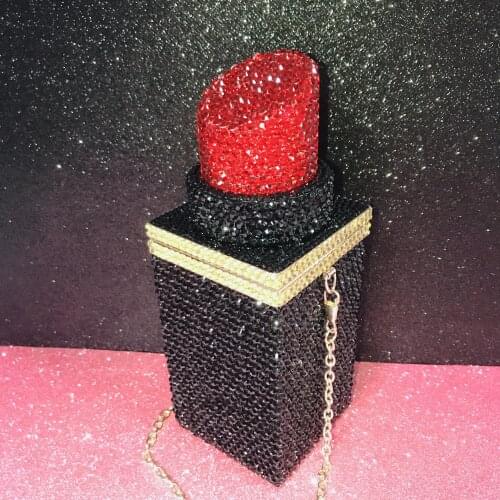 Sparkling Luxury Storage Bag Rhinestones Lipstick Shoulder Bags Women Handbags Evening Purse Fashionable Designer Handbags