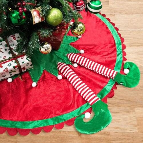 Christmas elf feet tree skirt elf feet Christmas decorations Christmas car decoration hanging decorations home decoration