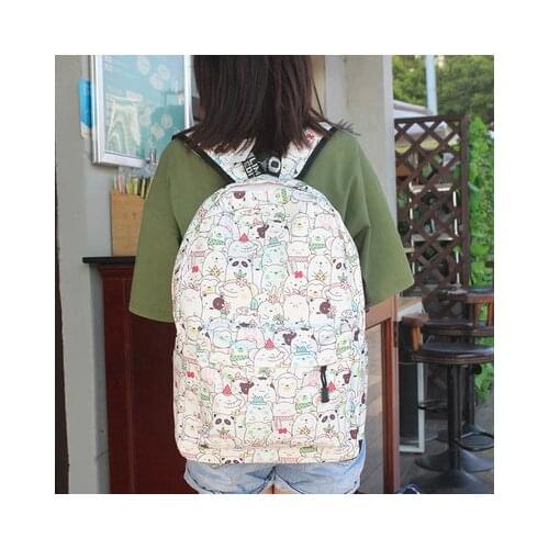 IVYYE Panda Cat Oxford Backpacks Rucksacks Cartoon Backpack Casual Student Schoolbags travel Knapsack Unisex New