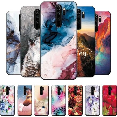 For Redmi Note 8 Pro Case Redmi Note 8 Pro Bumper 6.53 inch Soft TPU Silicone Cover For Redmi Note 8 Pro Case Cool Pattern Coque