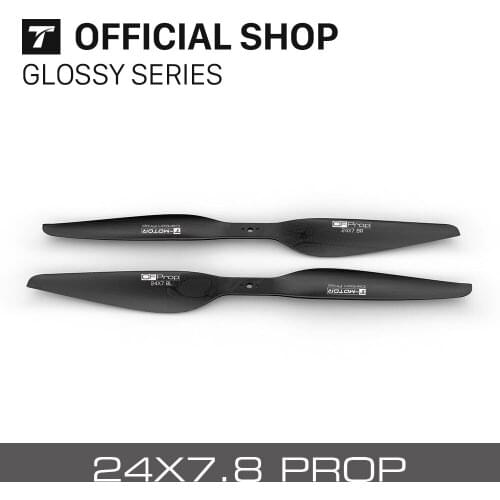 T-Motor CW+CCW G24x7.8 Prop-2PCS/PAIR CF Prop For UAV Brushless Motor RC Multi-rotor