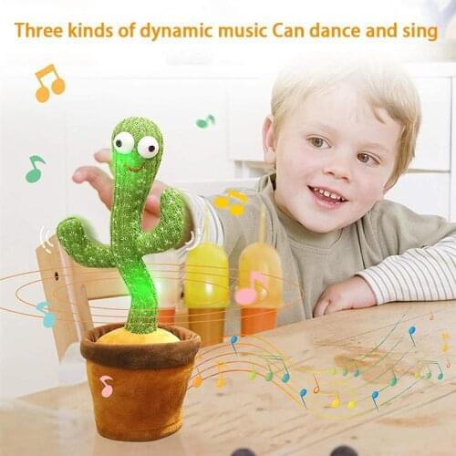 Dancing Cactus Toy Electronic Shake Dancing Toy With The Dong Plush Cute Dancing Cactus Early Childhood Education Toy