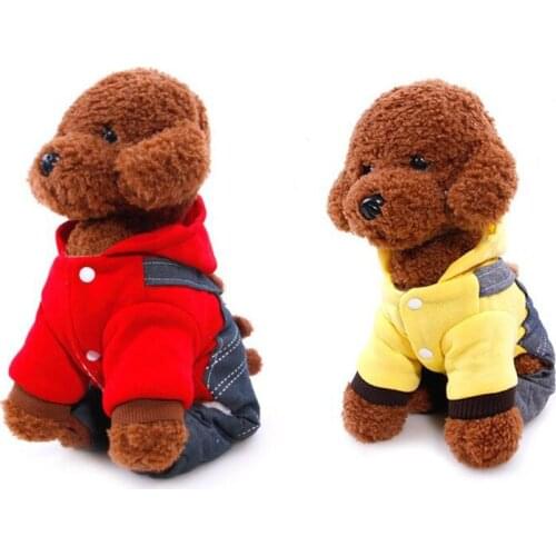 Pet Warm Clothes for Autumn Winter Wear Dogs Hoodies Little Bear Cowboy for Small Pets Cute Fashion Soft Clothes for Dogs CL0051