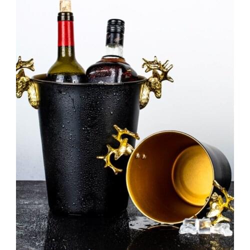 Stainless Steel Ice Bucket Bar Party Wine Whiskey Beer Freeze Cooler Nordic Home Decoration Kitchen Tools Champagne Ice Bucket