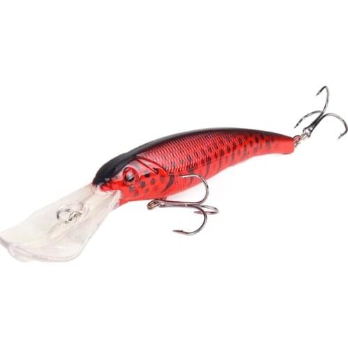 1PCS Good Colorful Stripe Pattern 16.5CM 27.9g Big Fishing Lure Bass Fresh Water Minnow Wobbler Crankbaits Outdoor Lure