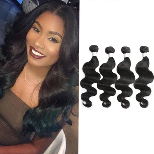WIGENIUS Dejavu Body Wave Bundles Remy Hair 3 Bundle Deal Peruvian Hair 10 28 Inch Bundles High Ratio Natural Color Hair Bundles