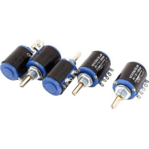 WXD3-12 1K 2.2k 3.3k 4.7k 10k 22k 47k Ohm 2W Rotary Wirewound Multiturn Taper Pot Potentiometer