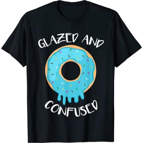 Funny Donut Shirt Glazed And Confused Womens Tee Mens Cheap Print Tops Tees Cotton T Shirts 3D Printed