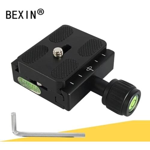BEXIN QR50 Tripod Camera Clamp Quick Release Clamp Tripod Plate Mount Adapter Support Plate For Arce Swiss DSLR Camera Ballhead