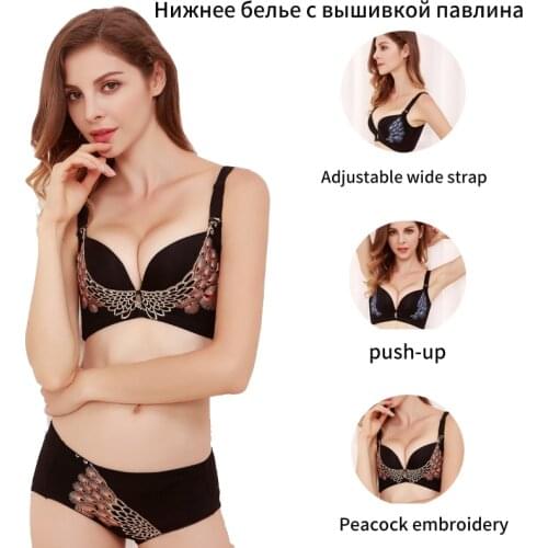 Plus Size Bra Sexy Bralette Crop Top Underwear Push Up Strapless Bra BH Lace Female Bra Lingerie Brassiere