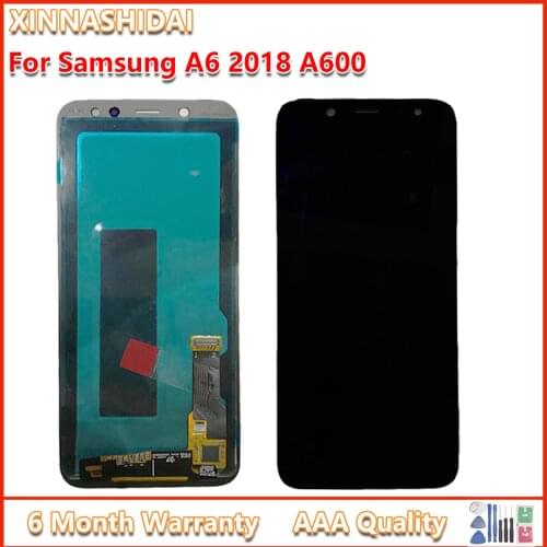 For SAMSUNG Galaxy A6 2018 A600 A600F A600FN A600G LCD Display Touch Screen Assembly Replacement