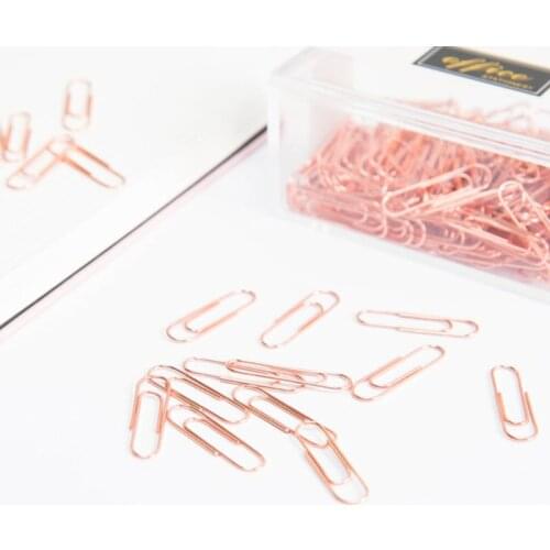 200pcs Small Mini Metal Paper Clips Bookmarks Photos Letter Binder Clip Stationery School Office Supplies