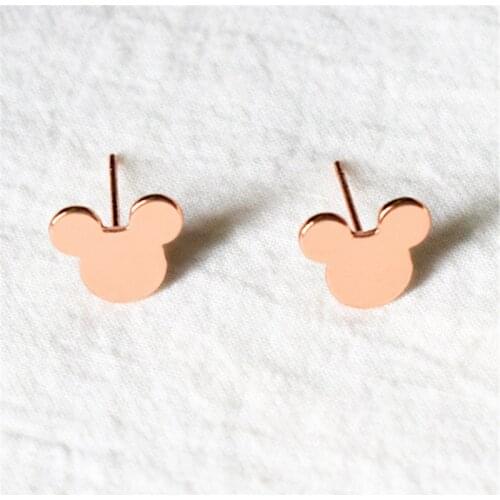 2018 New Cartoon Mickey Stud Earrings for Women Girls Kid Birthday Gift Fashion Jewelry Childrens Christmas Gift