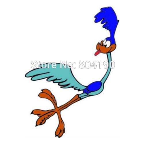 3" Blue bird Tongue Out Die-cut Uniform Logo Animated Movie TV Series Costume Embroidered Emblem applique iron on sew on patch