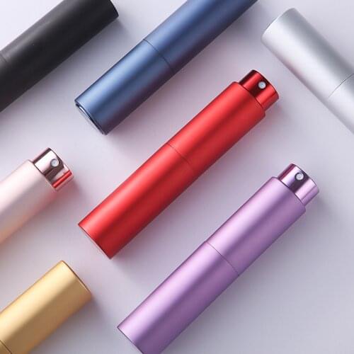 Hot 8ml Portable Rotating Spray Refillable Empty Perfume Atomizer Spray Bottles Travel Accessories Scent Pump Cosmetic Container