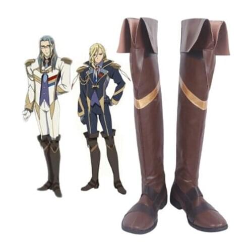 Roid Brehm Keith Aero Windermere Cosplay Boots Brown Shoes The Super Dimension Fortress Macross Cosplay Custom Made