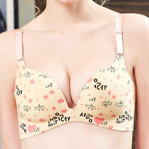 Bras For Women Seamless Sexy Bra Super Push Up Bra Gather Wireless Ladies Lingerie Thick Padded Bralette 30-38 A B C D Cup