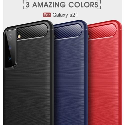 Carbon Fiber Case for Samsung S21 Luxury Soft Carbon case for samsung S21Plus S21Ultra DHL Free shipping 50pcs