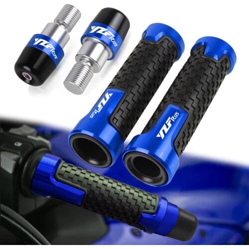 FOR YAMAHA YZFR125 ALLYEARS LOGO CNC Motorcycle Accessories Handlebar Grips Handle Bar Cap End Plug YZF-R125 2015 2016 2018 2019