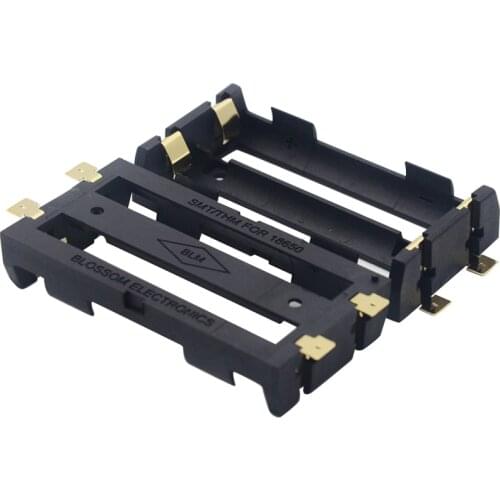 Dual 18650 Battery Cell Holder SMD Bronze Pins Shell Case Box Tab Dual Double