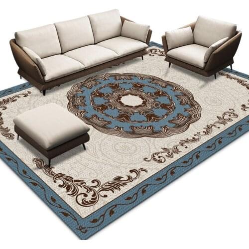 European Blue Rug Large Rugs Carpets For Home Living Room Kids Carpet Bedroom Nordic Mat Tepich Laundry Room Rug Carpet 200X200