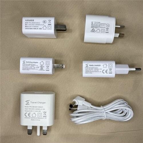 Pet Cats Water Fountain Accessories EU US JP AU UK Plug Adapter USB Power Cord Replacement for Cat Dog Smart Drinking Dispenser