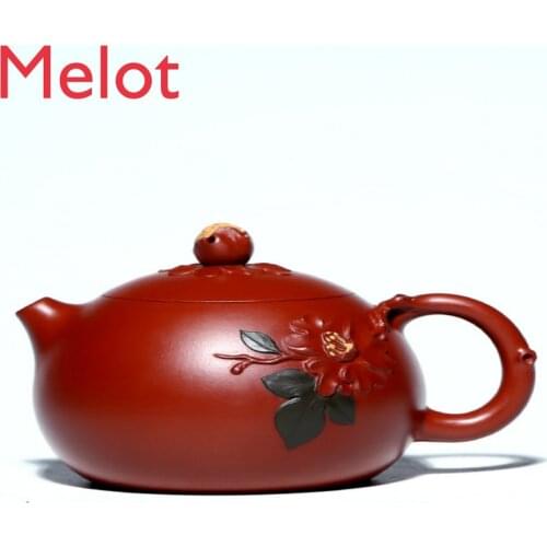 Yixing Clay Teapot Pure Handmade Raw Ore Red Robe Authentic Teapot Tea Set Xi Shi Pot