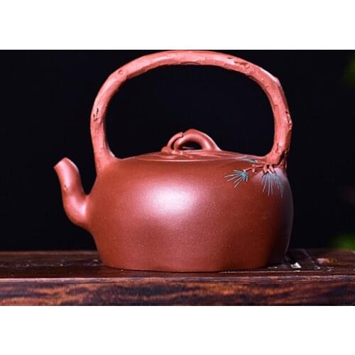 A mud purple sand teapot yixing tea pot bottom tank manually clear the technologist famous teapot girder