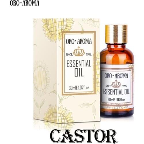 Famous brand oroaroma free shipping natural castor oil Calm Nourish hair Prevent skin aging castor essential oil