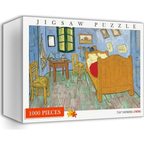 Adults Oil Painting 1000 Pieces Puzzles Wooden DIY Assembly Art Painting 1000 Pieces Jigsaw Puzzles 1000 Pieces Puzzle Toy Games
