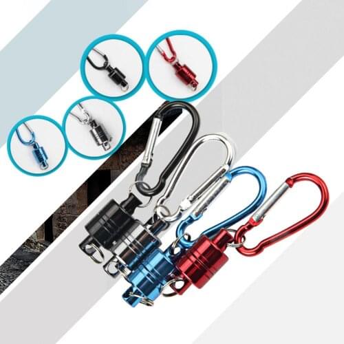 Strong Magnetic Carabiner Aluminum Alloy Carabiner Keychain Outdoor Camping Climbing Snap Clip Lock Buckle Hook Fishing Tool New