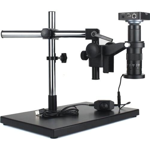 Professional repair Microscope Set 38MP HDMI USB Industrial Digital Microscope Camera+180X 300X C mount lens Dedicated LED Light