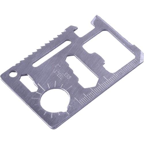 11 in 1 Multifunction Swiss Knife Credit Card Knife Outdoor Tools for Camping Survival Hunting Military SOS Pocket Army Knife