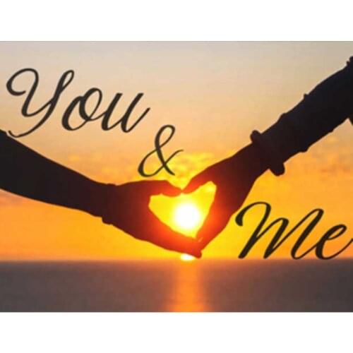 Painting By Numbers DIY Dropshipping 40x50 60x75cm Fashion Holding Hands Girl Figure Canvas Wedding Decoration Art picture Gift