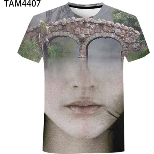 2021 New Summer T-Shirt Mens Womens Childrens Character Landscape 3D Printing Casual Boys Girls' Fashion Street Cool Top