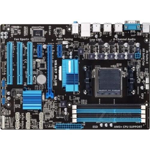 Original motherboard for ASUS M5A97 PLUS Socket AM3 DDR3 16GB USB2.0 SATA3 970 Desktop motherboard Free shipping