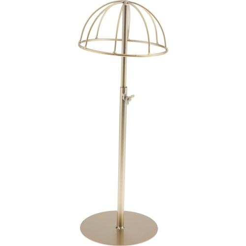Vintage Design Gold Metal Wig Stand Hat Rack/Cap Display Holder Free Standing Mannequin Head Display Stand Organizer Shelf