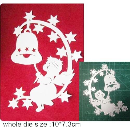 Craft dies Christmas Angel Bell Stars Metal Cutting Dies Stencils Diy Scrapbooking dies Paper/photo Card Embossing Dies Template