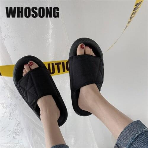 2020 Summer Women Beach Slippers Woman Flats Girls Soft Slides Ladies Outside Shoes Female Black Brand Mules Zapatos De Mujer