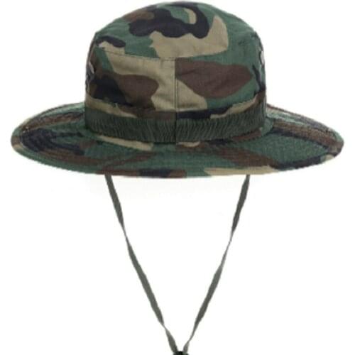 Ttc0053Outdoor Hat Camouflage Benny Hat Big Brim Hat Casual Sun Hat Multi Color