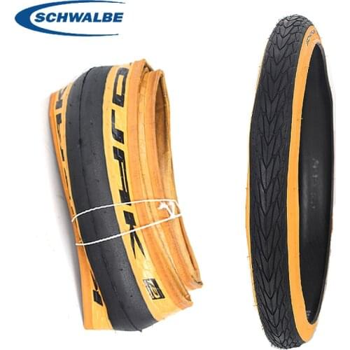 Schwalbe KOJAK ONE 349 16inch steel tire marathon Racer EXO ultra light retro yellow side tire 35-349 16 * 1.35 folding tyres