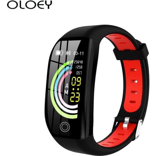 Hot New F21 1.14 Inch HD Sports Fitness Waterproof Blood Pressure Smart Bracelet GPS Tracker Heart Rate Pedometer Sleep Monitori