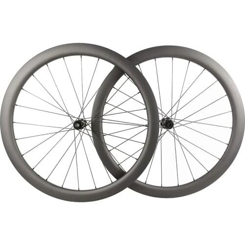 Gravel Disc Brake 45mm Carbon Clincher Tubeless Wheels 28mm wide Cyclocross Carbon Bike Bicycle Disk Wheelset