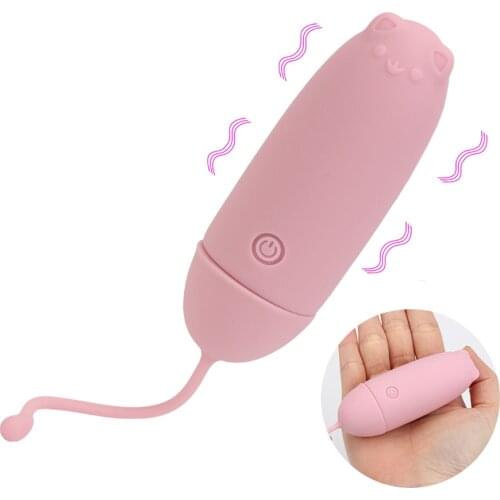 Kawaii Cat Vaginal Balls Vibrators For Women Masturbator Kegal Ball G-spot Massager Anal Plug Dildos Female Erotic Toys Sex Shop