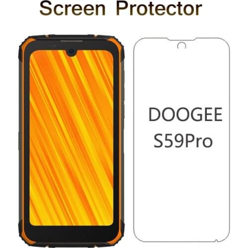 2.5D 9H Tempered Glass for Doogee S59 Pro S59Pro Screen Protector For DOOGEE S59 Pro Front Protective Full Cover Clear Glass