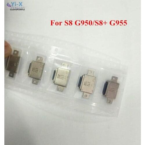 100PCS/Lot Micro USB Charging Connector Plug Dock Jack Socket Port Repair Parts for Samsung Galaxy S8 G950 S8 Plus G955